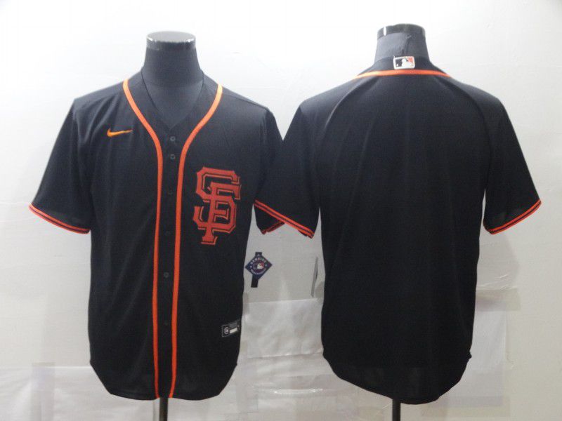 Men San Francisco Giants Blank Black Game Nike MLB Jerseys